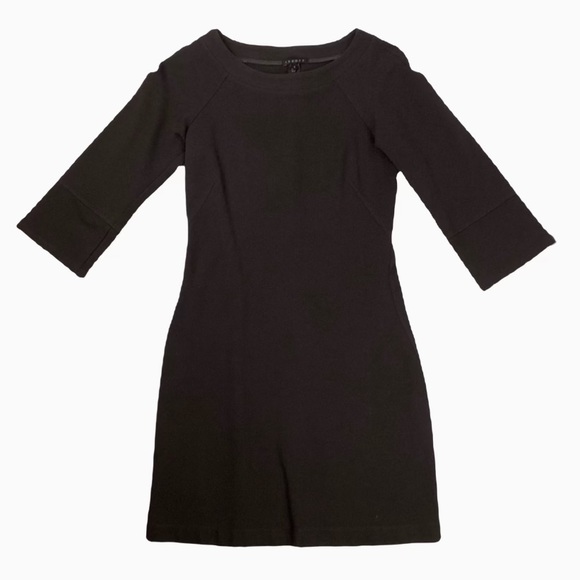 Theory Knit Sheath Dress. Dark Brown. Sz 2 - Picture 2 of 4